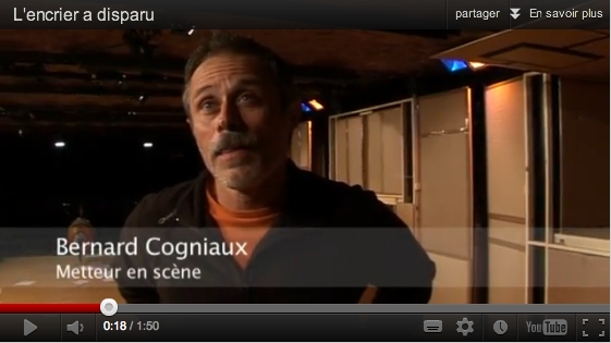 RC Clip YouTube. L|encrier a disparu. Bernard Cogniaux. 2012-11-09